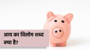 आय का विलोम शब्द क्या है?