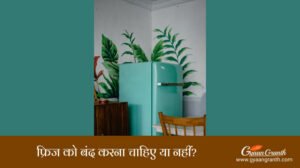 फ्रिज को बंद करना चाहिए या नहीं