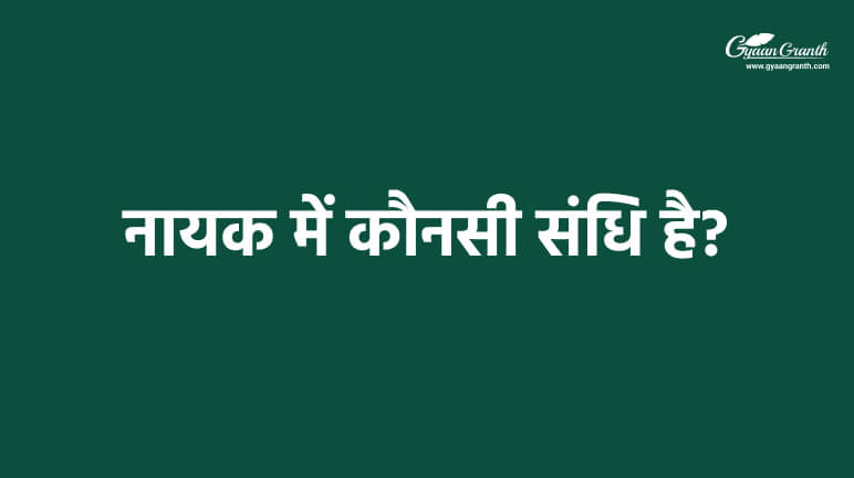 नायक में कौनसी संधि है?