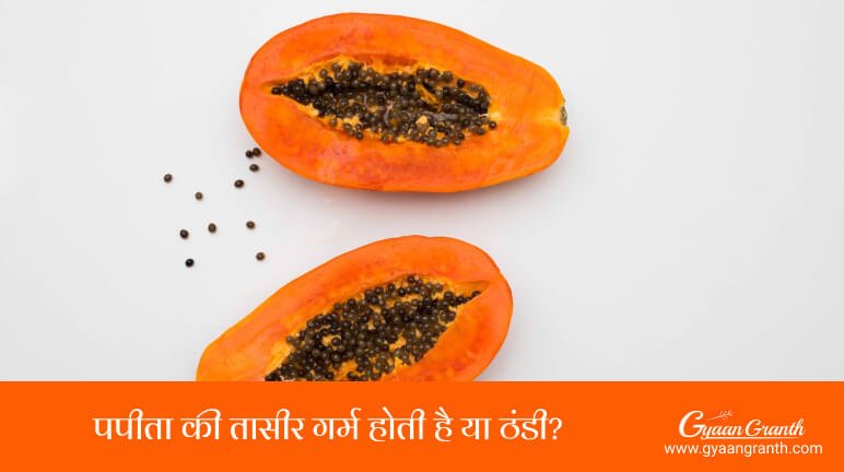 पपीता की तासीर गर्म होती है या ठंडी