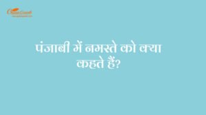 पंजाबी में नमस्ते को क्या कहते हैं?