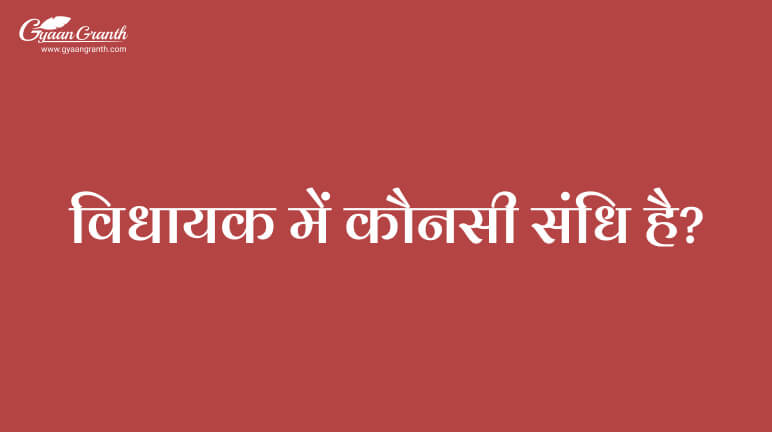 विधायक में कौनसी संधि है?