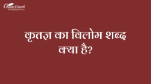 कृतज्ञ का विलोम शब्द क्या है?