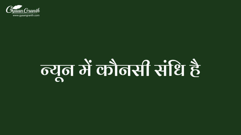न्यून में कौनसी संधि है