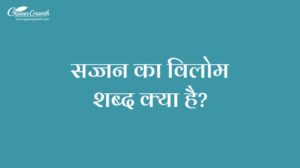सज्जन का विलोम शब्द क्या है?