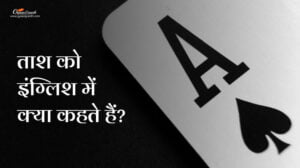 ताश को इंग्लिश में क्या कहते हैं