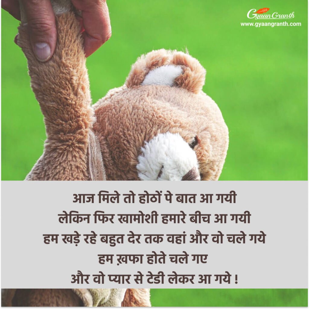 Happy Teddy Day Hindi