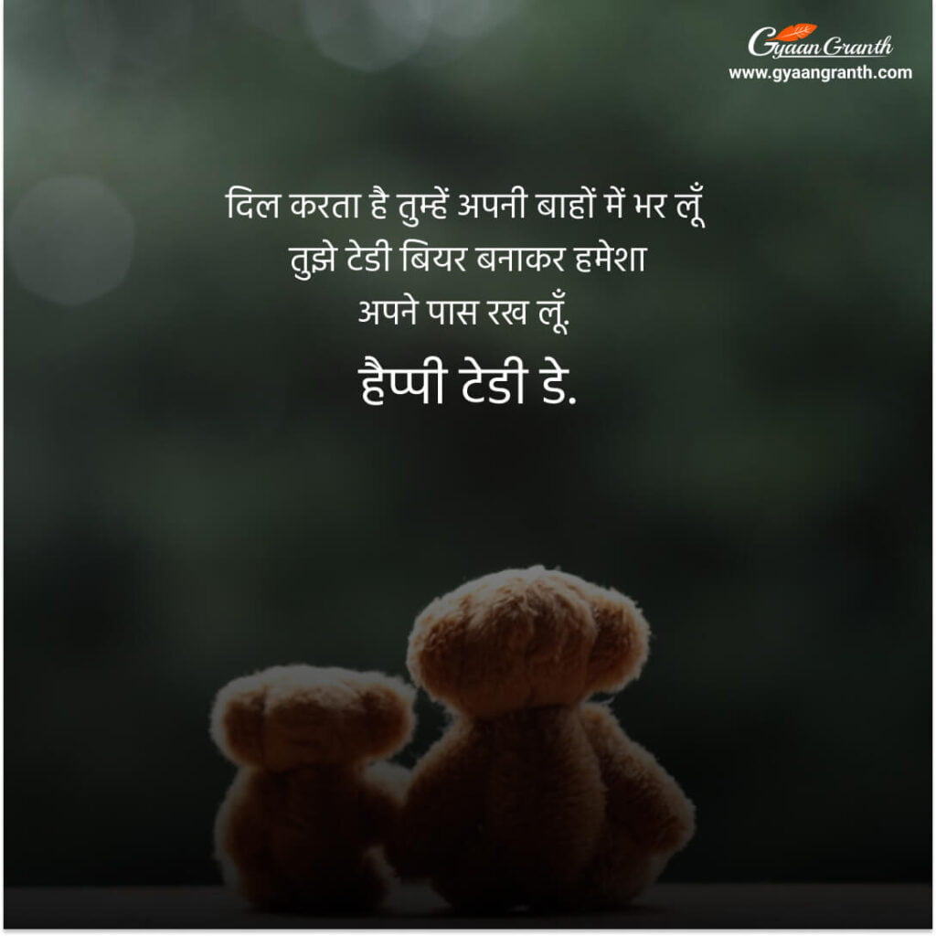 teddy day shayari status