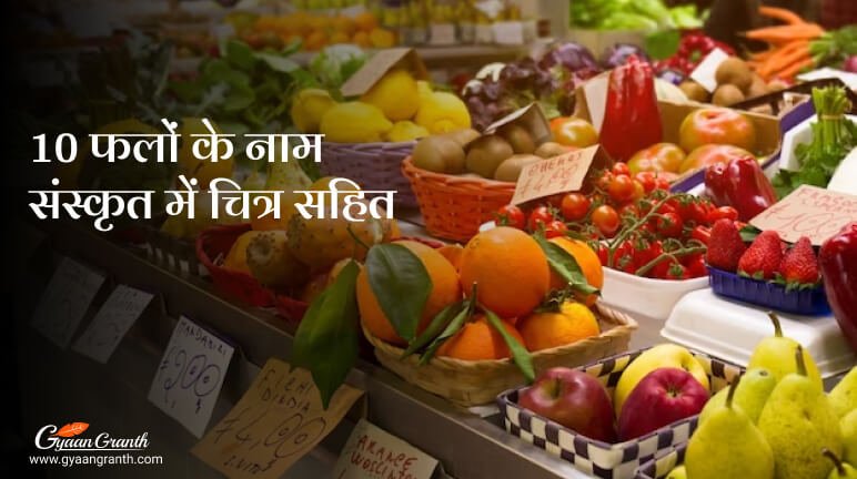 10 फलों के नाम संस्कृत में चित्र सहित