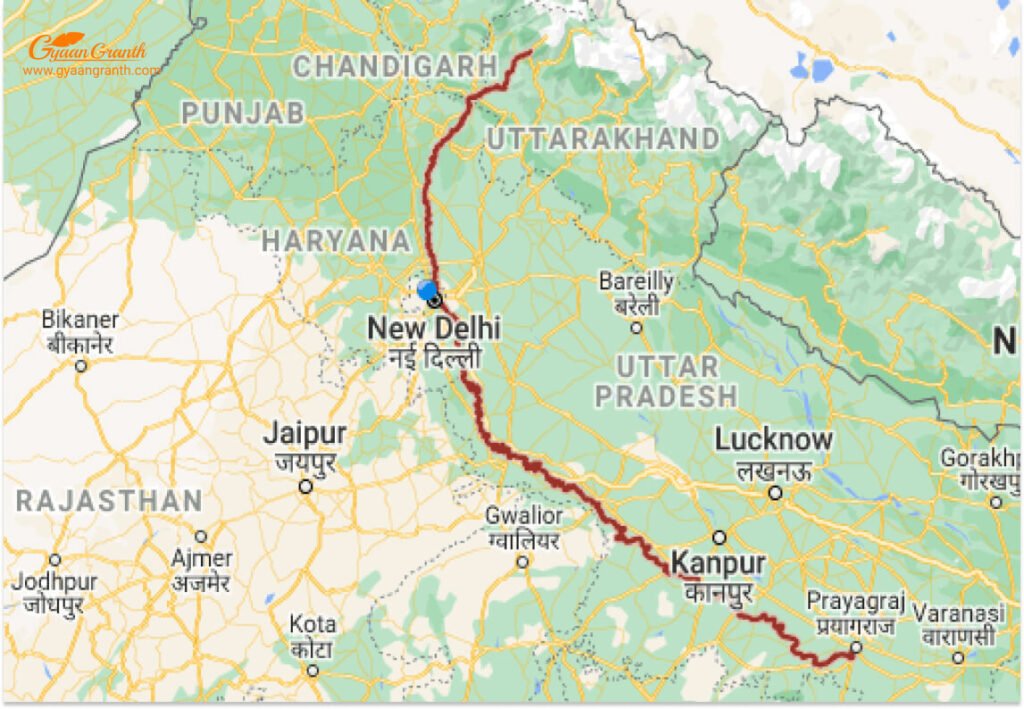 भारत की प्रमुख नदियाँ और उनके उद्गम स्थल